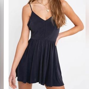 Silence + Noise Black/Charcoal Romper- NWT
